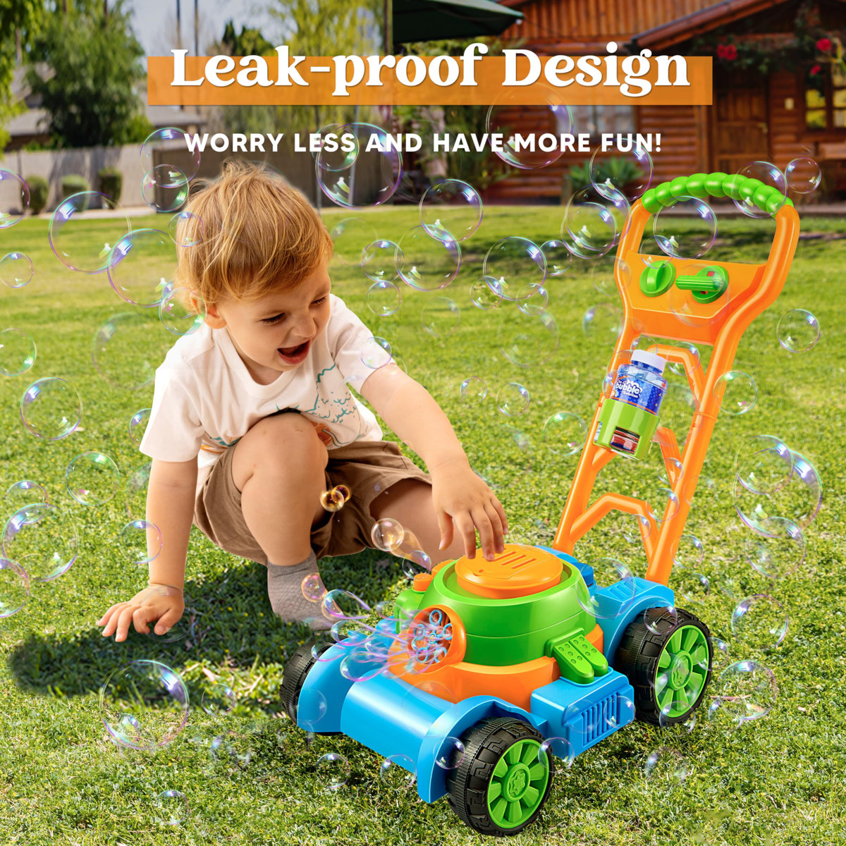 Bubble Lawn Mower Kids Bubble Machine (Set of 15)
