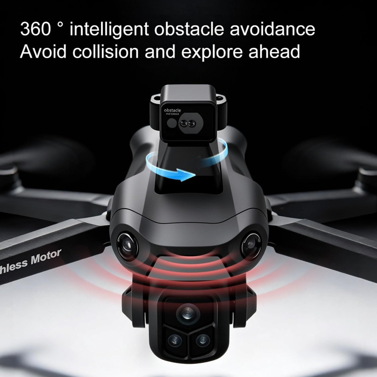 Drones with Camera for Adults 4K, Under 249g Foldable Quadcopter, 8k Camera Drone with large screen controler and GPS Auto Return, Follow Me, Easy for Beginners,3 batteries (Dark Gray)