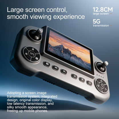 Drones with Camera for Adults 4K, Under 249g Foldable Quadcopter, 8k Camera Drone with large screen controler and GPS Auto Return, Follow Me, Easy for Beginners,3 batteries (Dark Gray)