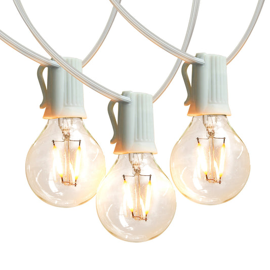Ambience Pro 26 ft. Plug-In Outdoor Patio LED String Lights with 12 Soft White G40 Globe Bulbs