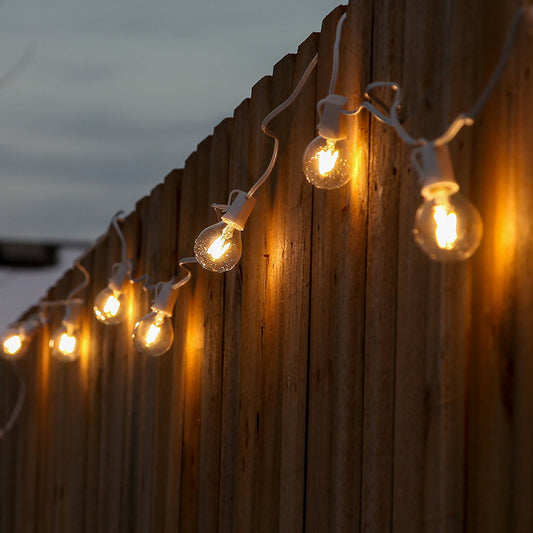 Ambience Pro 26 ft. Plug-In Outdoor Patio LED String Lights with 12 Soft White G40 Globe Bulbs