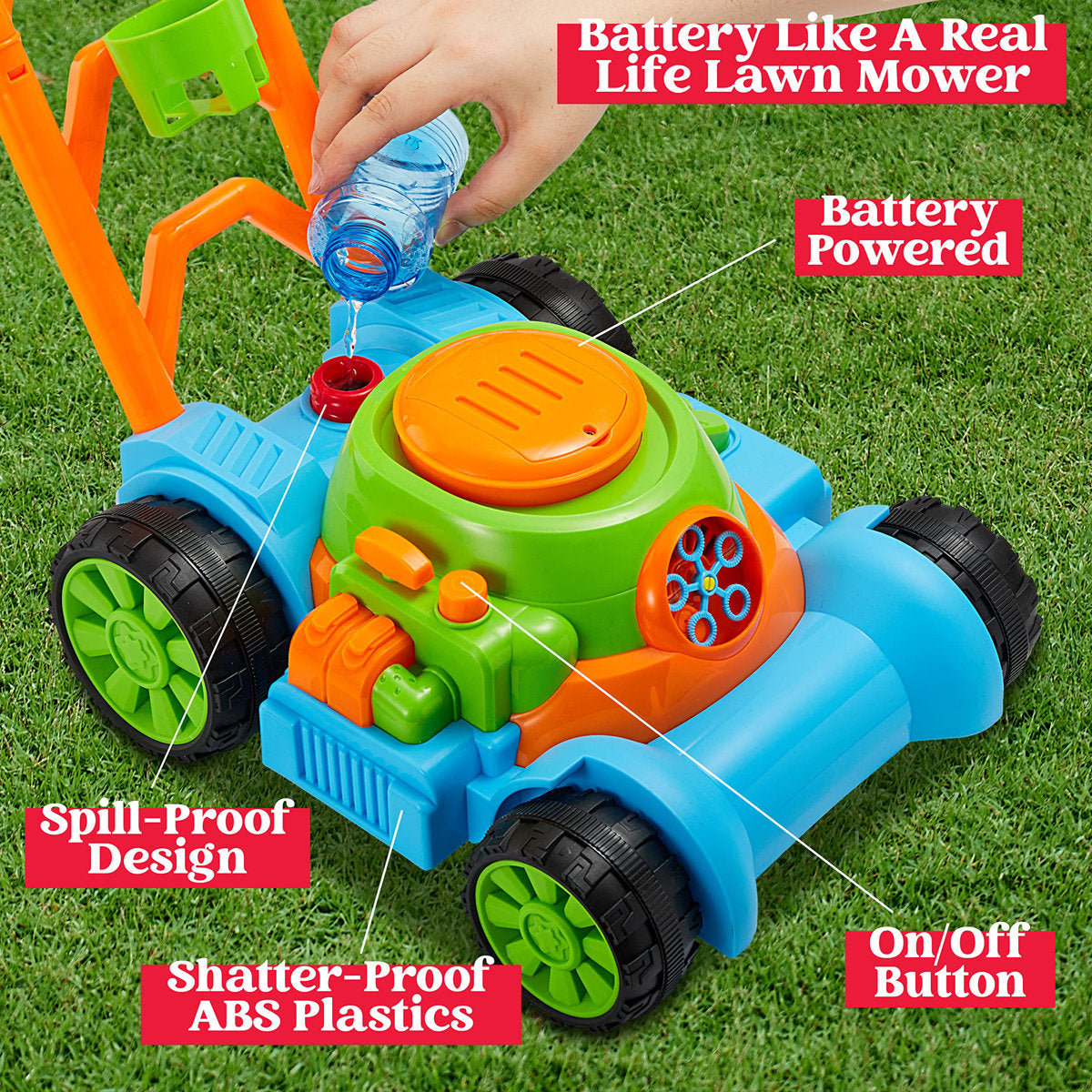 Bubble Lawn Mower Kids Bubble Machine (Set of 15)
