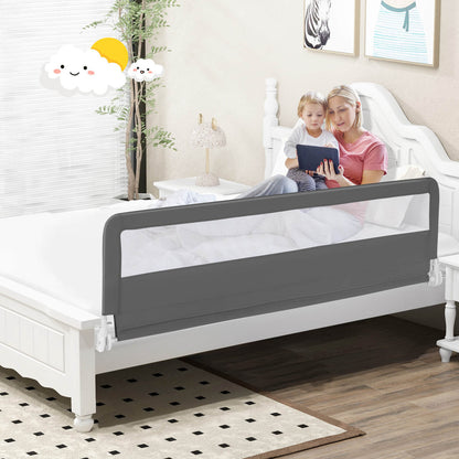 Crib Side Rails Create a seamless and secure area for your kid with this 71" long bed rail!