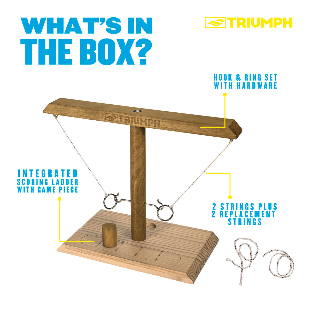 Triumph Hook & Ring Battle Game – Head-to-Head Fast-Paced Ring Toss Challenge with Built-In Scoring Ladder