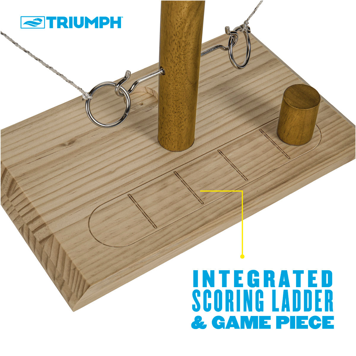 Triumph Hook & Ring Battle Game – Head-to-Head Fast-Paced Ring Toss Challenge with Built-In Scoring Ladder
